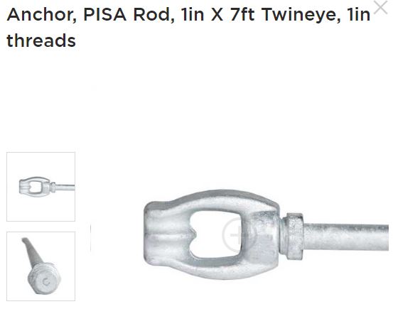 Anchor Rod 7ft 1in